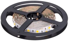 Лента светодиодная Lamper 141-2024 12В, SMD5050, 14,4Вт/м, 60 LED/м, 6500К, 10мм, 5м, для БП с клеммами, IP20