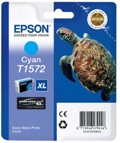 Картридж Epson C13T15724010 для принтера Stylus Photo R3000 голубой