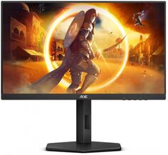 Монитор 23,8" AOC 24G4X FHD, IPS, 1 ms, 180Hz, 178°/178°, 300 cd/m, 1300:1, 2*HDMI, tilt, pivot, HAS, black-red