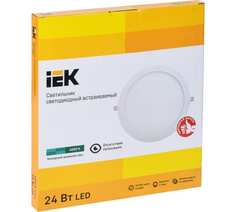 Светильник светодиодный IEK LDVO0-1609-1-24-4000-K01 ДВО 1609 24Вт 4000К IP20 круг белый