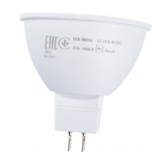 Лампа светодиодная IEK LLE-MR16-08-12-24-40-GU5 8Вт MR16 софит 4000К нейтр. бел. GU5.3 12-24В низковольтная