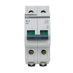 Выключатель дифференциального тока (ВДТ, УЗО) GENERICA MNV15-2-040 нагрузки (мини-рубильник) 2п ВН-32 40А