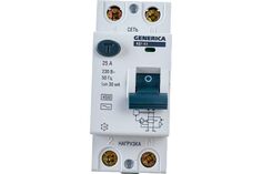 Выключатель дифференциального тока (ВДТ, УЗО) GENERICA MDV15-2-025-030 2п 25А 30мА тип AC ВД1-63