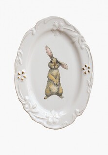 Блюдо сервировочное Myatashop пасхальное "Rabbits collection" 36 см