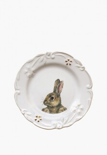 Тарелка Myatashop пасхальная десертная "Rabbits collection" 21 см