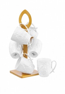 Набор кружек Elan Gallery 6х300 мл + подставка