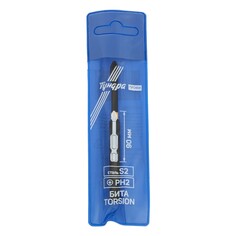 Бита тундра профи, torsion, сталь s2, ph2 х 90 мм, пвх-чехол Tundra