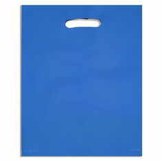 Пакет подарочный, металлизированный, синий 17х25 см , 20 микрон 10 шт набор Upak Land