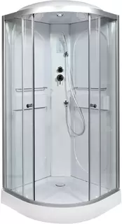 Душевая кабина 100x100x215 см Deto L601EL прозрачное