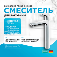 Смеситель для раковины Hansgrohe