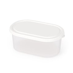 Контейнер пищевой пластик, 0.65 л, белый, овальный, Альтернатива, М8792 Alternativa