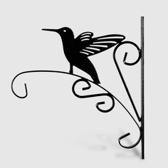 Крючок Lvchen железо чёрный с птицей 30x28cm
