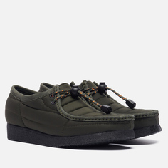 Мужские ботинки Clarks Originals Wallabee, цвет оливковый