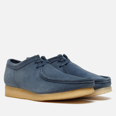 Мужские ботинки Clarks Originals Wallabee, цвет синий, размер 42.5 EU