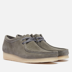 Мужские ботинки Clarks Originals Wallabee, цвет серый, размер 42.5 EU