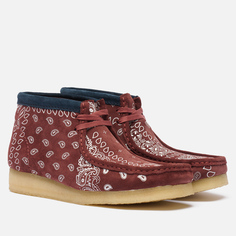 Мужские ботинки Clarks Originals Wallabee Boot, цвет бордовый
