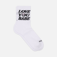 Носки RIPNDIP Love You Mid, цвет белый