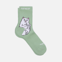 Носки RIPNDIP Lord Nermal Mid, цвет зелёный, размер 40-46 EU