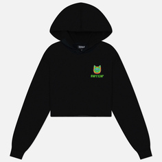 Женская толстовка RIPNDIP Thermal Nermal Cropped Hoodie, цвет чёрный