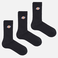 Комплект носков Dickies 3-Pack Valley Grove, цвет чёрный