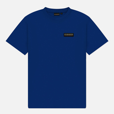 Мужская футболка Napapijri Iaato Regular Fit, цвет синий, размер M
