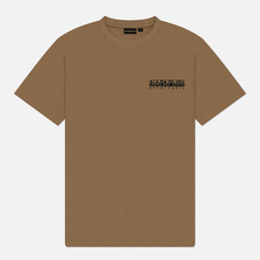 Мужская футболка Napapijri Kotcho, цвет бежевый, размер XL
