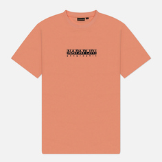 Мужская футболка Napapijri S-Box 4, цвет розовый, размер M