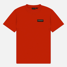 Мужская футболка Napapijri Iaato Regular Fit, цвет красный, размер M