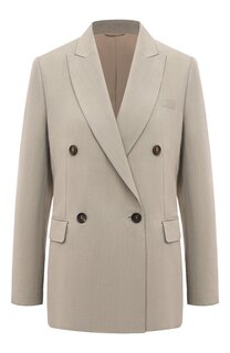 Жакет из вискозы и льна Brunello Cucinelli