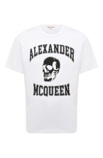 Хлопковая футболка Alexander McQueen