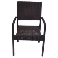 Комбинированная и металлическая мебель стул садовый искусственный ротанг 56х62х87см Не указана