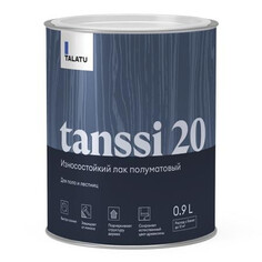 Лаки паркетные и грунты под них лак полиуретановый TALATU Tanssi 20 для полов и лестниц п/матовый 0,9 л бесцветный, арт.S1217003001