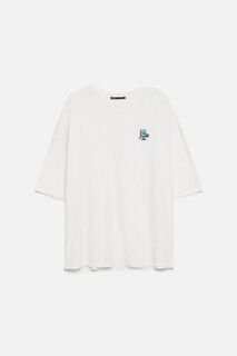 футболка мужская Футболка oversize с вареным эффектом и принтом Befree