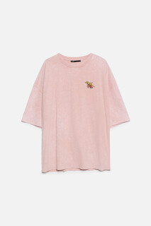 футболка мужская Футболка oversize с вареным эффектом и принтом Befree