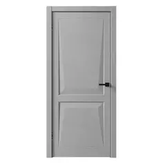 Дверь межкомнатная глухая с замком и петлями в комплекте Интеграл 60x200 см ПВХ цвет дюна темная Без бренда