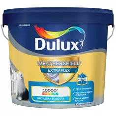 Краска фасадная Dulux Weathershield Extraflex цвет белый матовая база BW 5 л