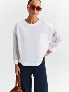Свободная блуза с прозрачными рукавами (56) Lalis