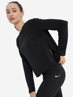 Лонгслив женский Nike Yoga Dri-FIT, Черный