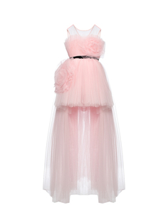 Платье пышное с прозрачным верхом, светло-розовое Sasha Kim