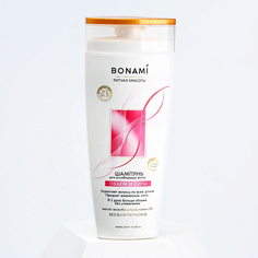 BONAMI Шампунь для волос с маслом жожоба и провитамином В5, объём и сила 250.0