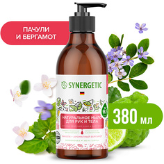 Мыло жидкое SYNERGETIC Натуральное мыло для рук и тела, Пачули и бергамот 380.0