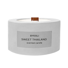 BYKALI Свеча ароматическая "Сладкий Таиланд" с деревянным фитилем в камне 50.0