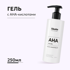 Гель для умывания LIKATO Очищающий гель для умывания с AHA-кислотами, против прыщей и воспалений facial cleansing gel 250.0