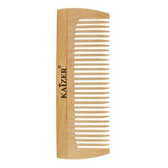 Расческа для волос KAIZER Гребень деревянный, редкие зубья, 120 мм