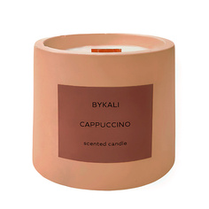 BYKALI Свеча ароматическая "Капучино" с деревянным фитилем в камне 120.0