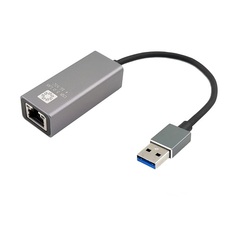 Кабель-адаптер 5bites UA3-45-13BK USB3.0/RJ45 1G/AL/grey
