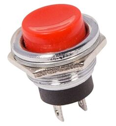 Выключатель Rexant 36-3351 кнопка металл 250V 2А (2с) OFF-(ON) диам. 16.2 красная (RWD-306)