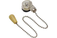 Выключатель Rexant 06-0244-A для настенного светильника c деревянным наконечником, серебряный, 1 шт.