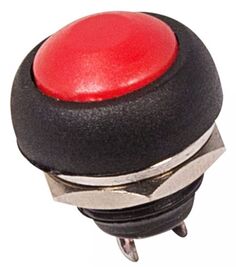 Выключатель Rexant 36-3050 кнопка 250V 1А (2с) OFF-(ON) Б/Фикс красная Micro (PBS-33В)