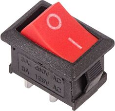 Выключатель Rexant 36-2111 клавишный 250V 6А (2с) ON-OFF красный Mini (RWB-201, SC-768)